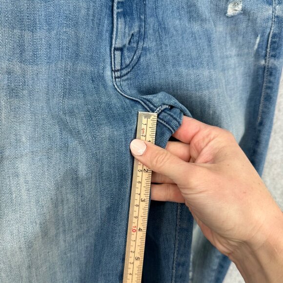 Mother Womens Looker High Waisted Skinny Jeans Size 27 Light Graffiti Wash READ - Picture 16 of 16